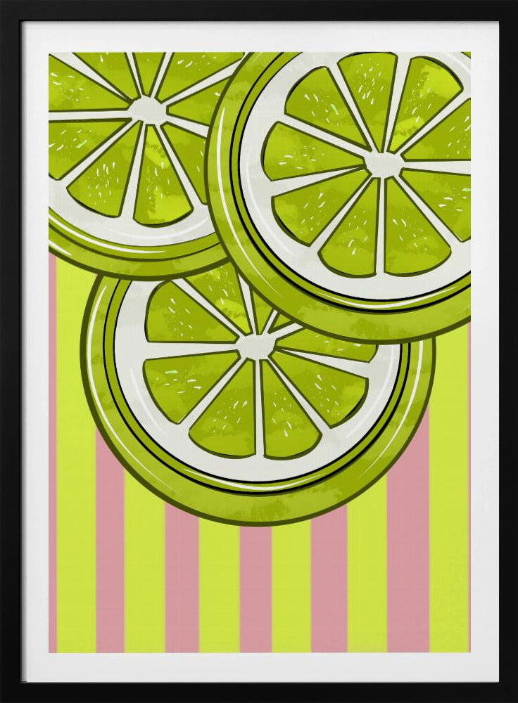 Limette auf Pink | Poster
