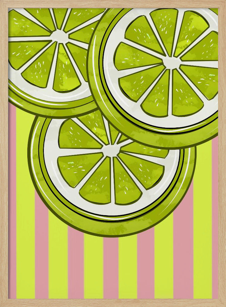 Limette auf Pink | Poster