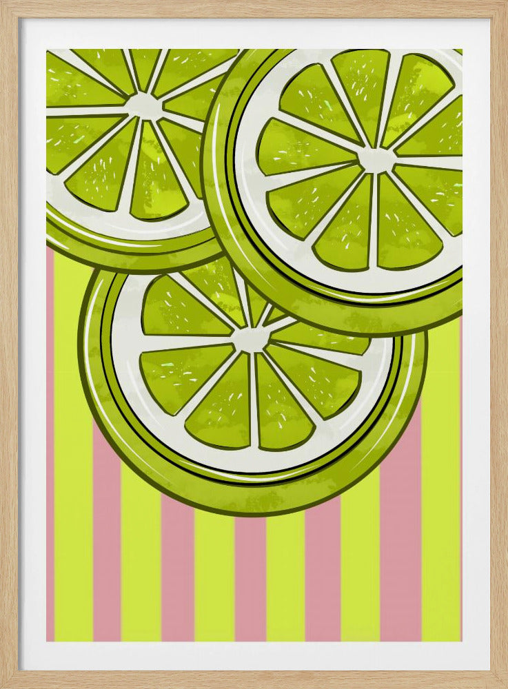 Limette auf Pink | Poster