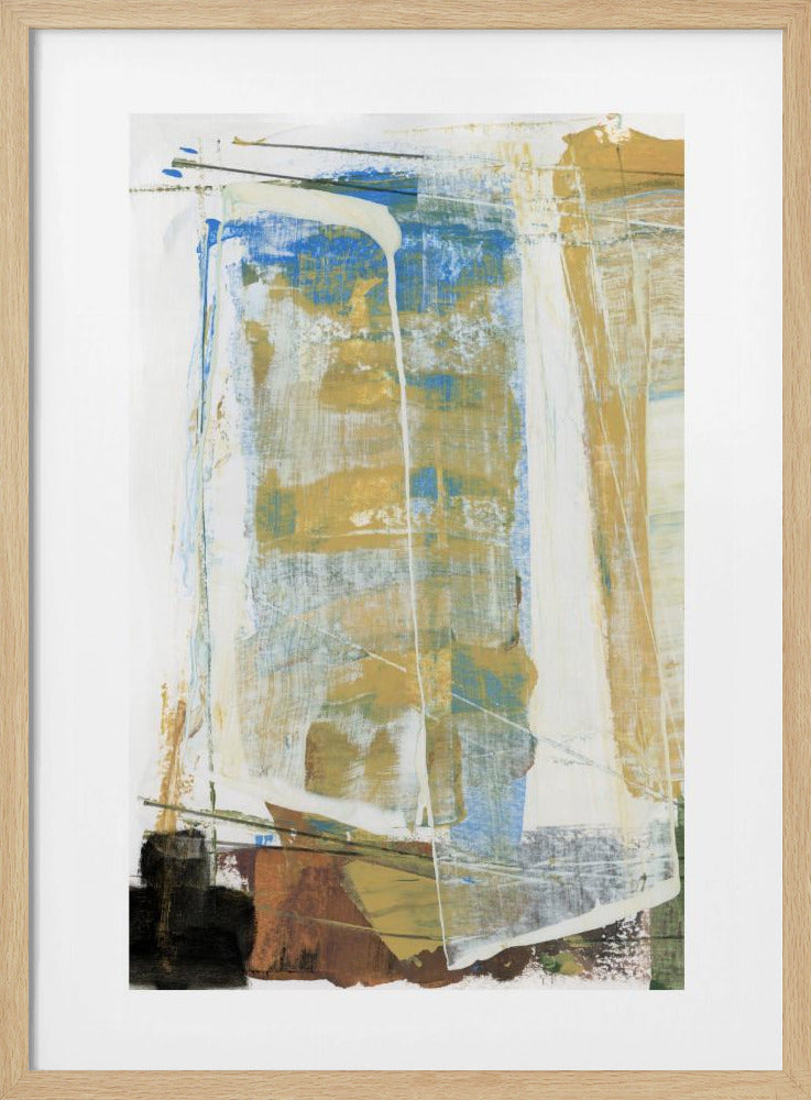 Erdtöne und leuchtendes Blau | Poster