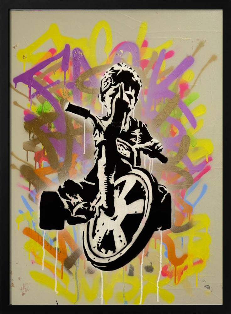 Kind auf einem Dreirad | Poster