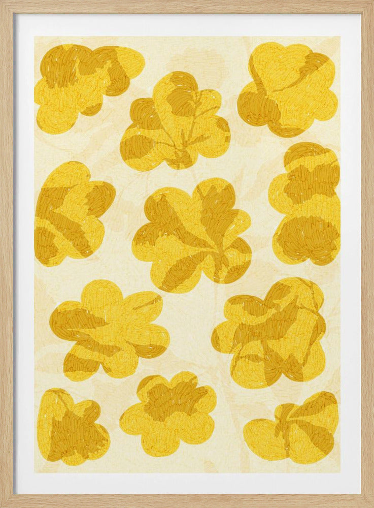 Goldene Blüten | Poster
