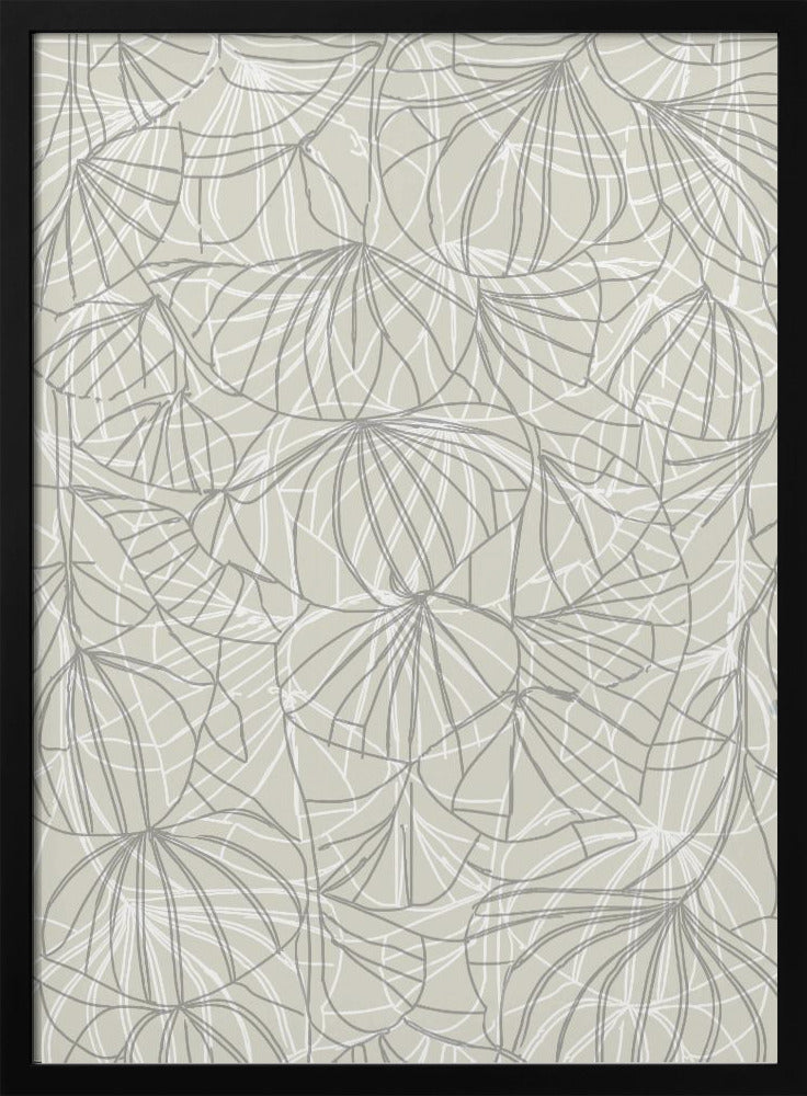Abstrakte Blumenlinie | Poster