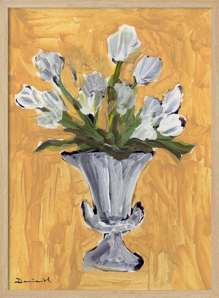 Weiße Tulpen | Poster