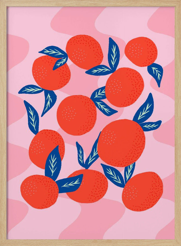 Lebendige Mandarinen | Poster