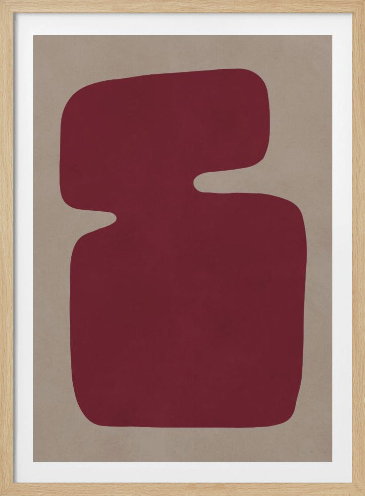 Purpurrote Silhouette | Poster