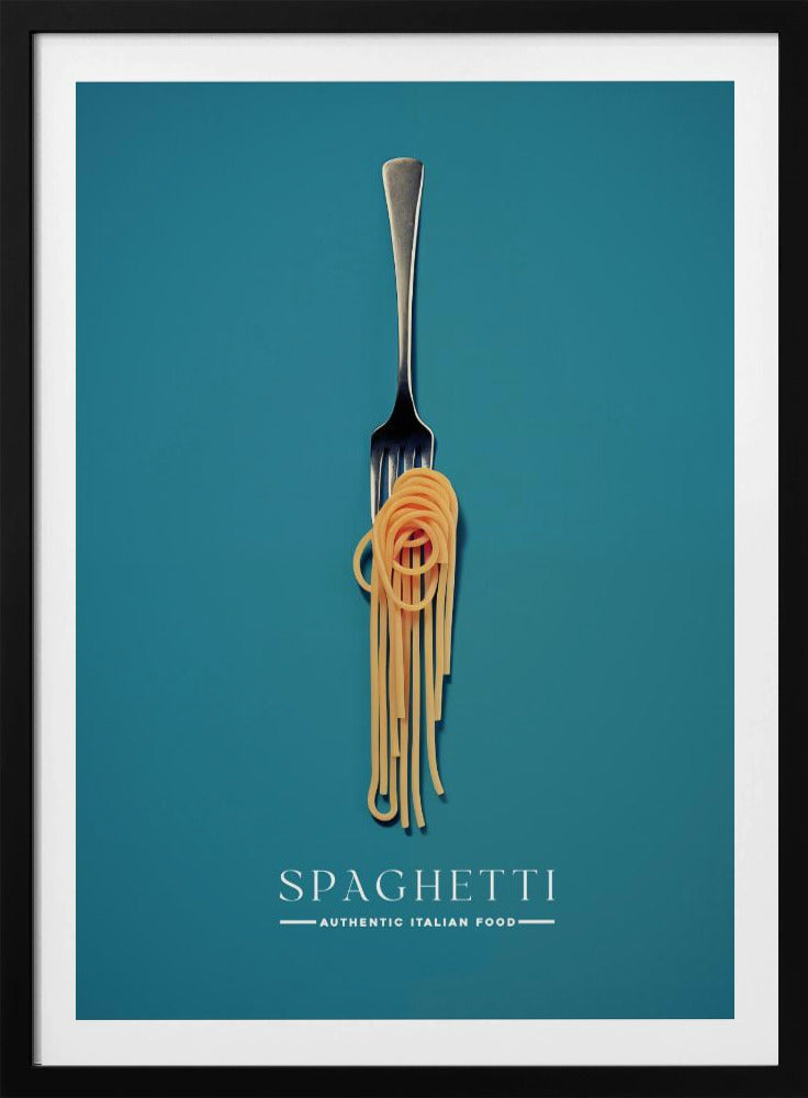 Eine Gabel in Spaghetti eingewickelt | Poster