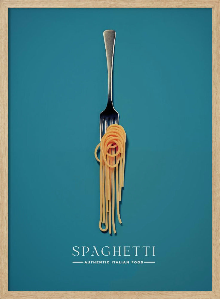 Eine Gabel in Spaghetti eingewickelt | Poster