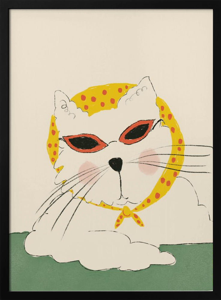 Schicke Katzenpose | Poster