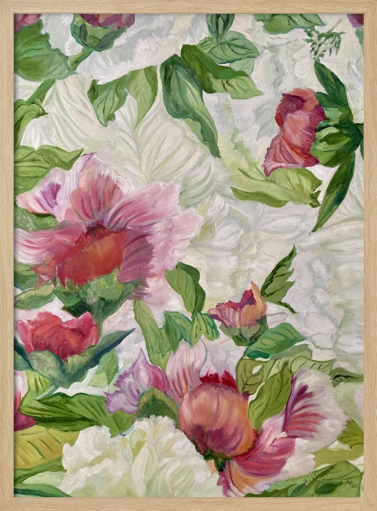 Lebendiges Blumenkunstwerk | Poster