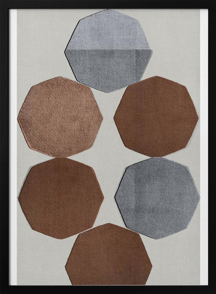 Facettierte Erdformen | Poster