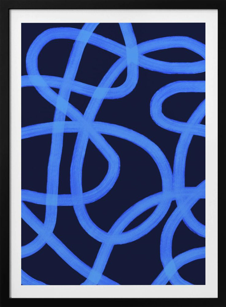 Blaue Labyrinthpfade | Poster