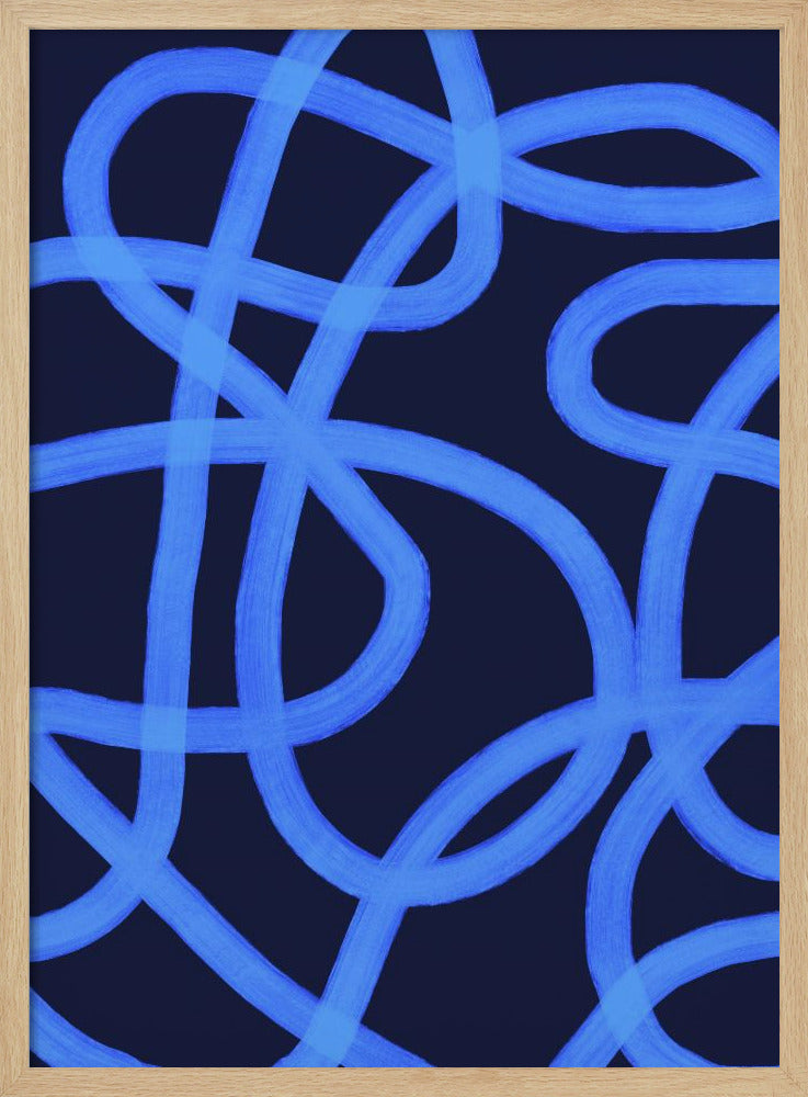 Blaue Labyrinthpfade | Poster