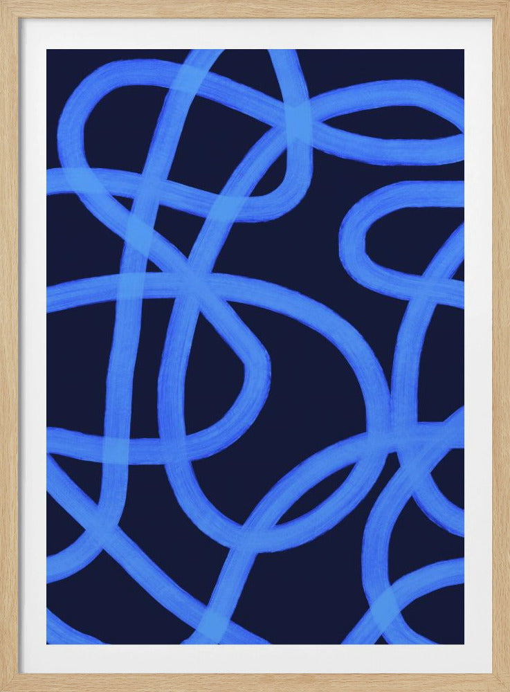 Blaue Labyrinthpfade | Poster