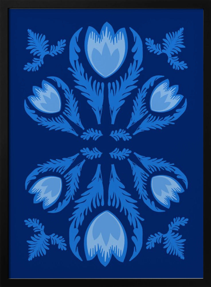 Grafische Blumen, leuchtende Tulpen | Poster