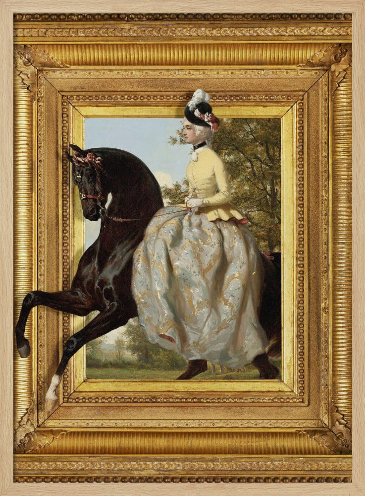Die Dame und ihr Pferd | Poster