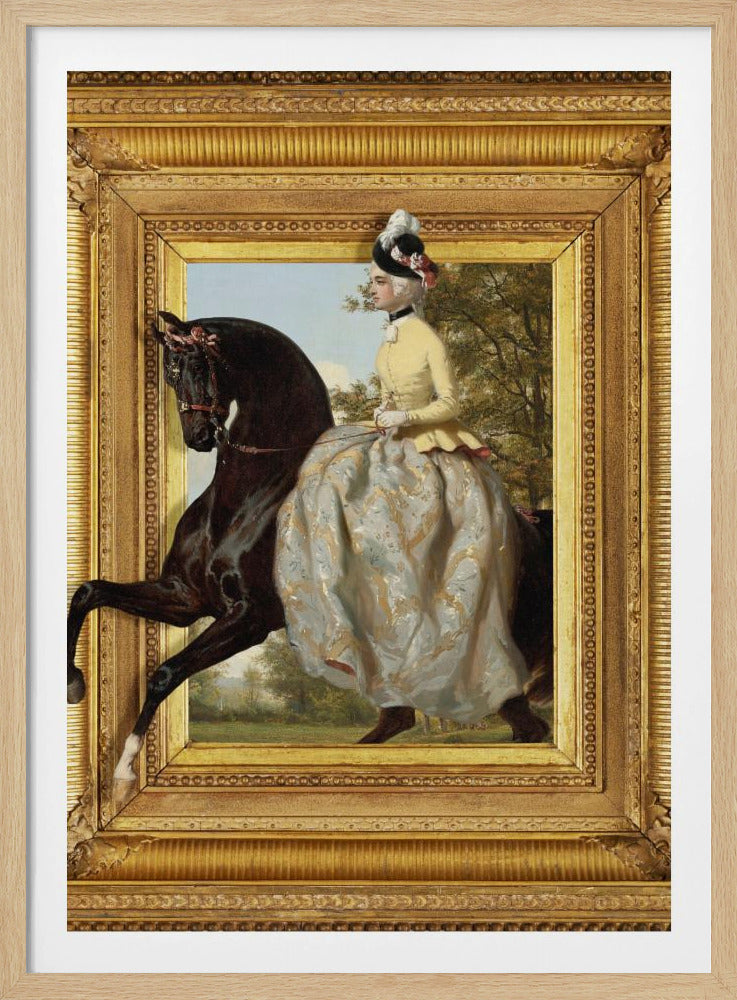 Die Dame und ihr Pferd | Poster
