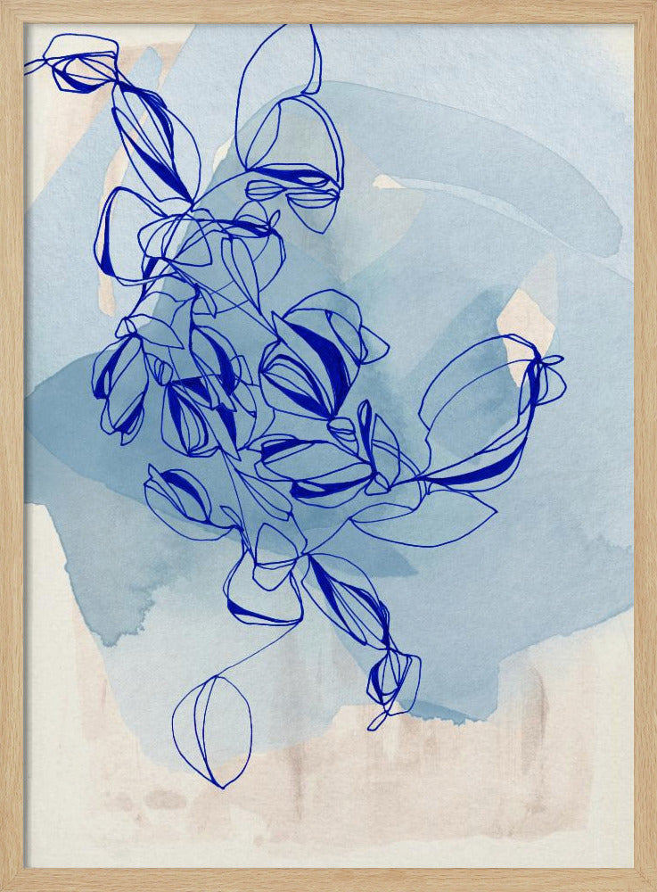 Blaue Weinrebe Eleganz | Poster