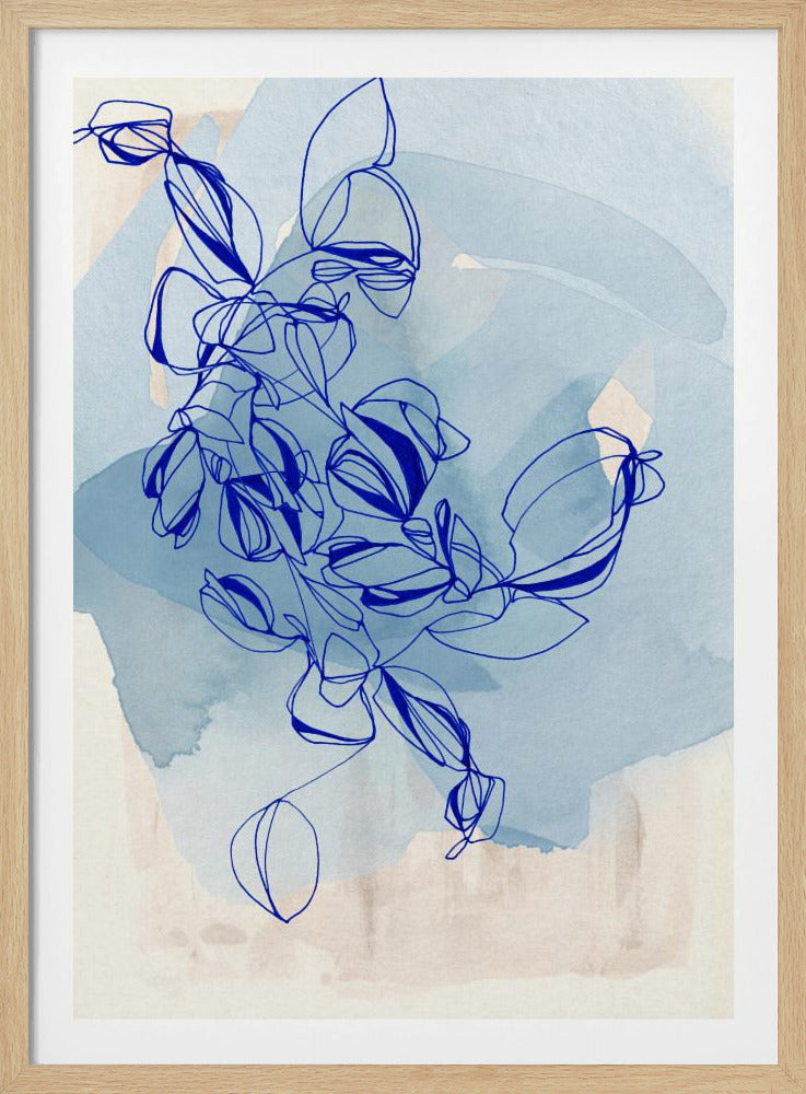 Blaue Weinrebe Eleganz | Poster