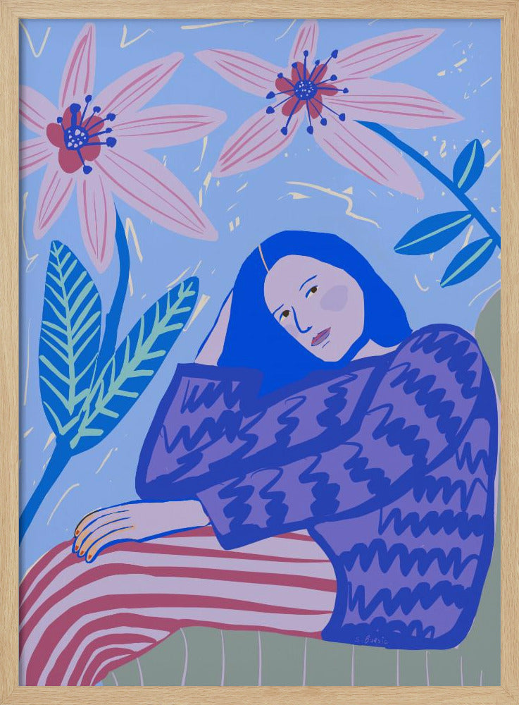 Sitzende Dame | Poster