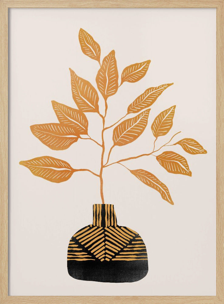 Tribal Vase von Catsanddotz 32 x 40 Zoll | Poster