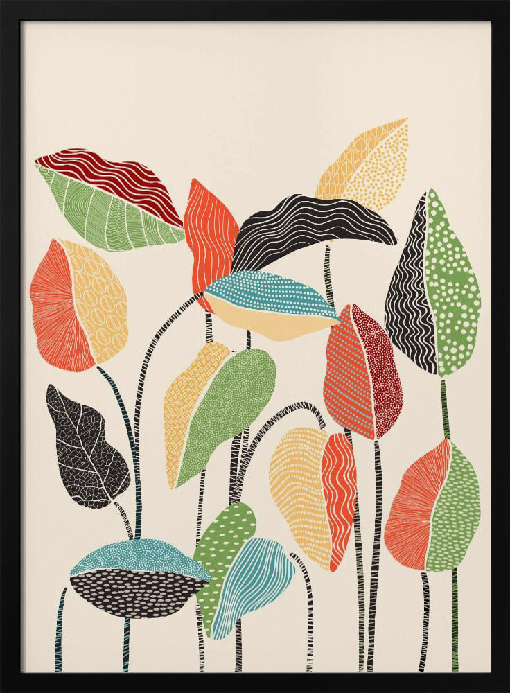 Glückliche Blätter | Poster