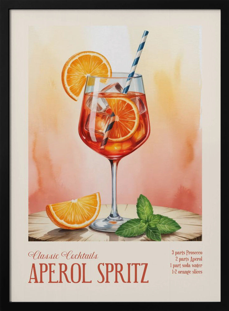 Klassische Cocktails - Aperol Spritz | Poster