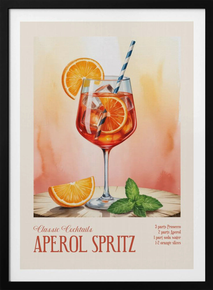 Klassische Cocktails - Aperol Spritz | Poster