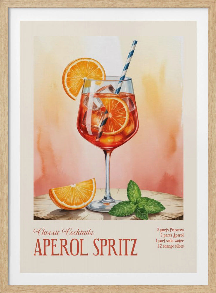 Klassische Cocktails - Aperol Spritz | Poster