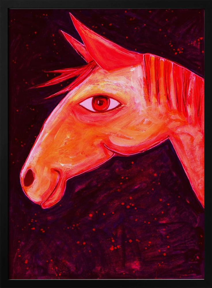 Träume von Pferden Rot | Poster