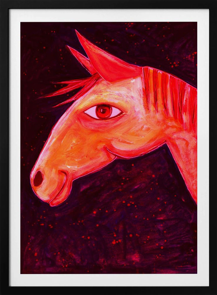 Träume von Pferden Rot | Poster