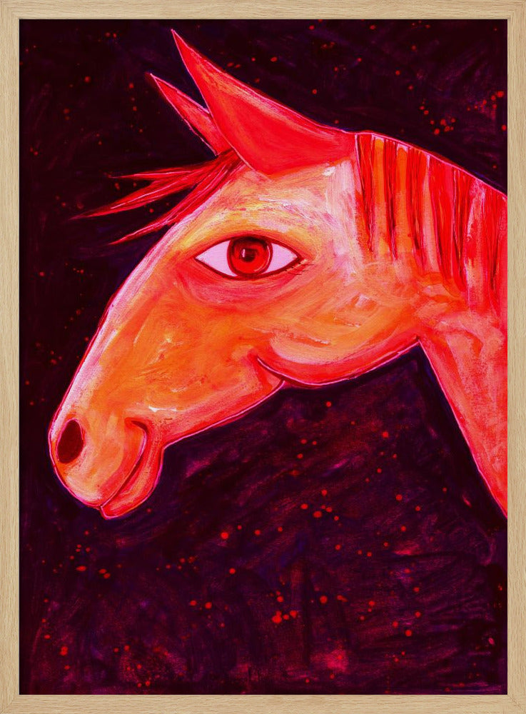Träume von Pferden Rot | Poster