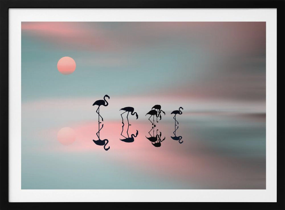 Flamingos-Familie. | Poster