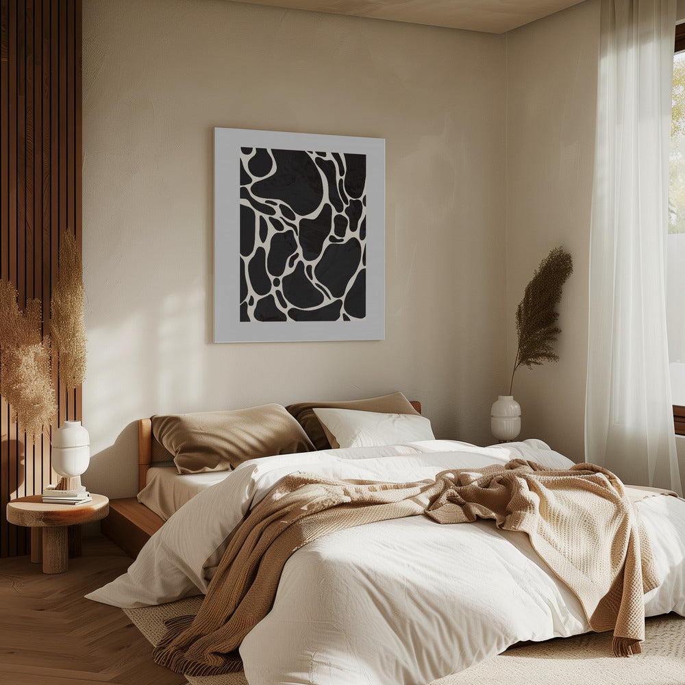 Giraffe Grau | Leinwand
