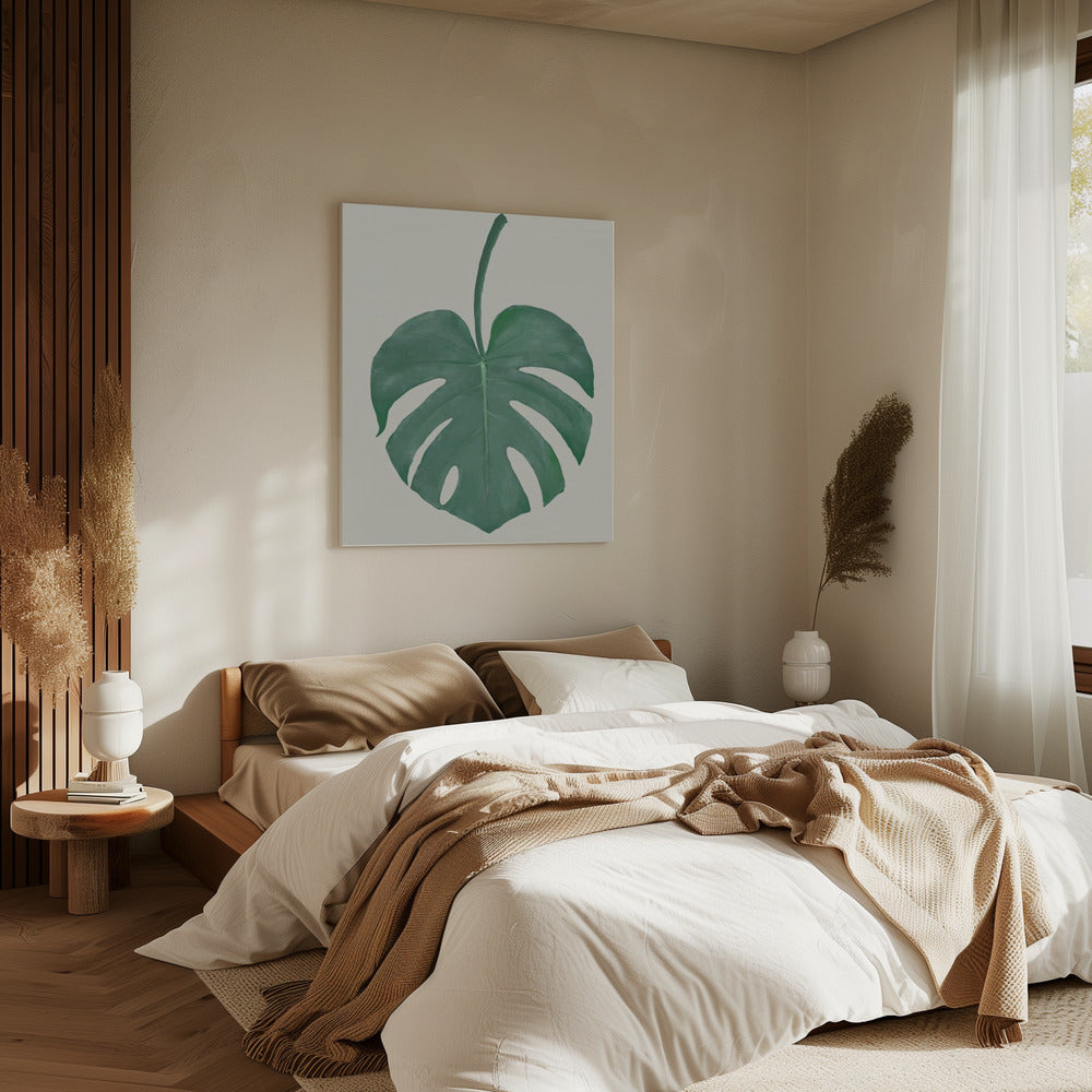 Monstera Aqua 05 | Leinwand