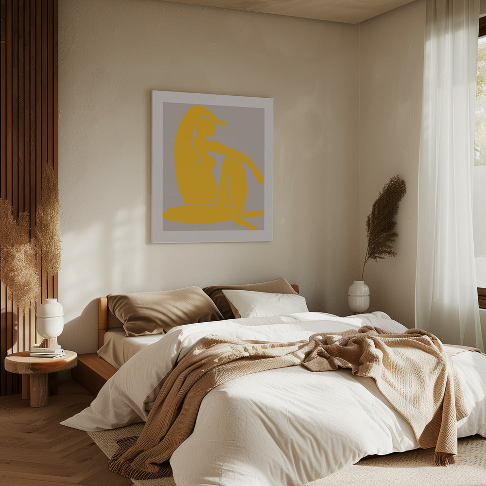 Gelbe Figur | Leinwand