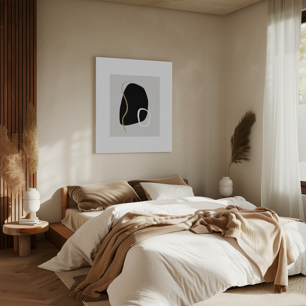 Kräftige schwarze Formen | Leinwand