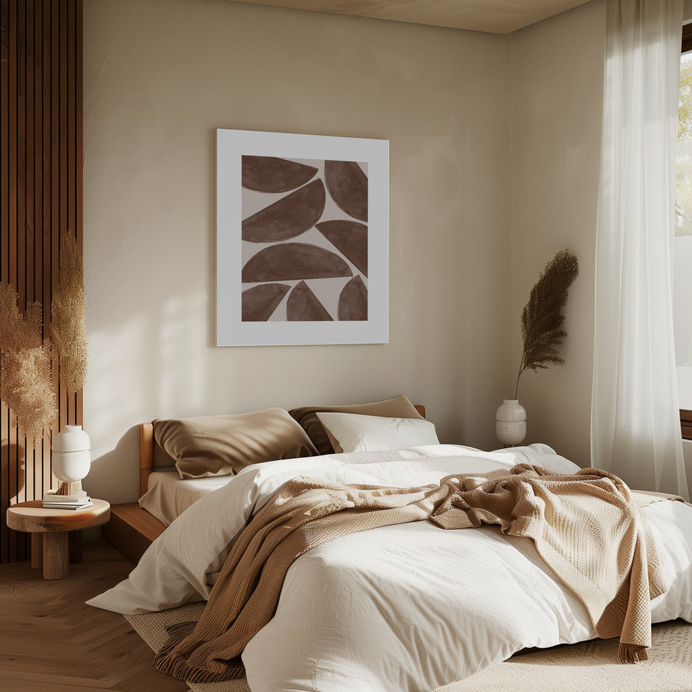 Erdige Halbmonde | Leinwand