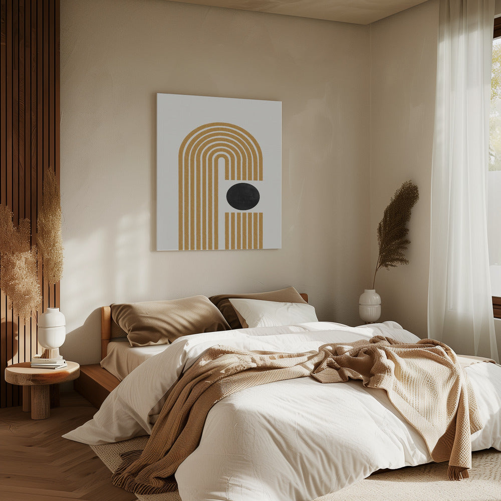 Goldene Echopfade | Leinwand