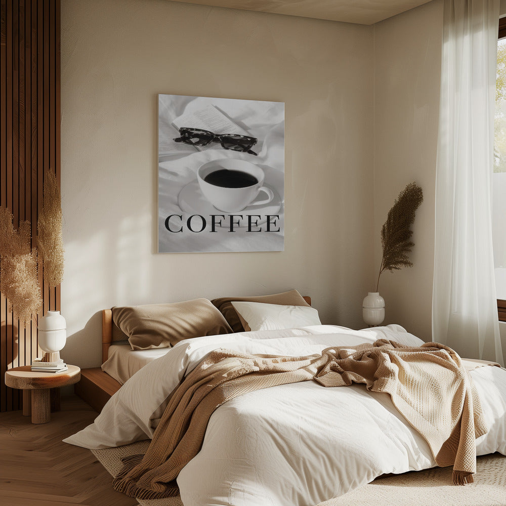 Kaffee im Bett | Leinwand