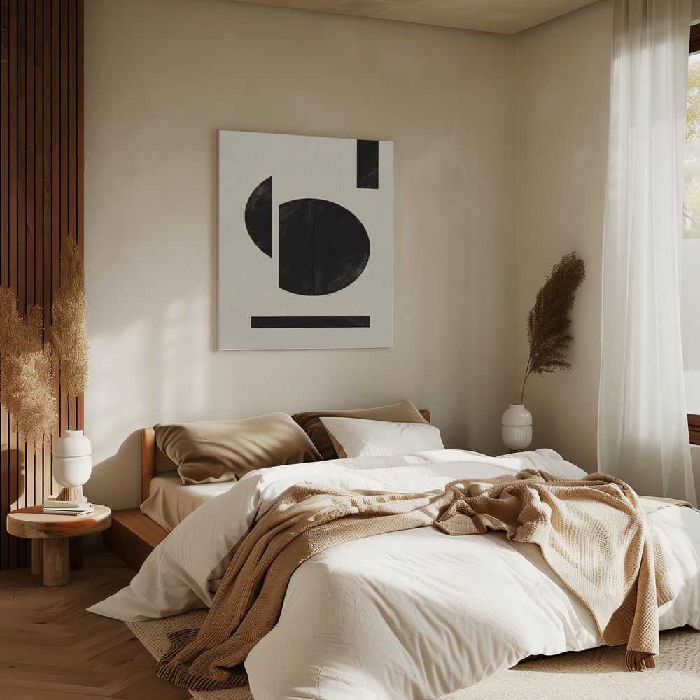 Geometrischer Kontrast | Leinwand