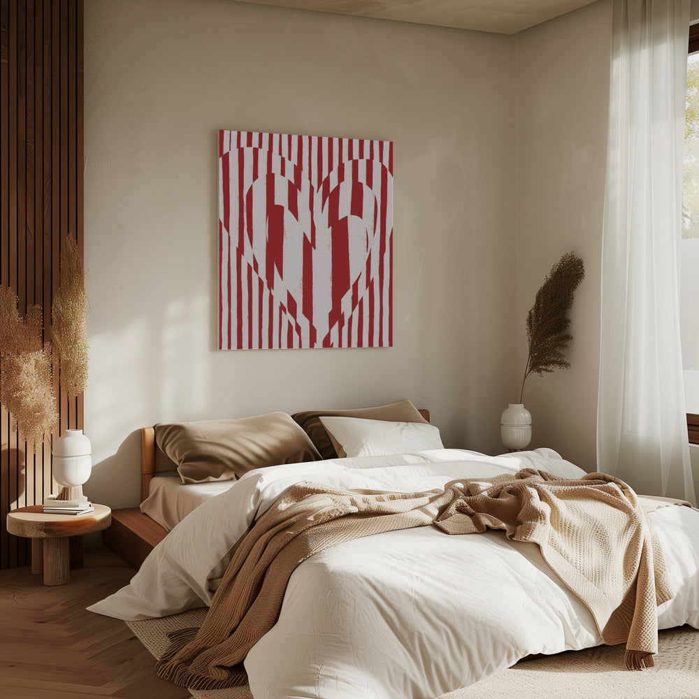 Heart in Stripes | Canvas