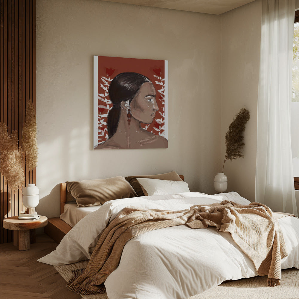 Purpurrote Eleganz | Leinwand