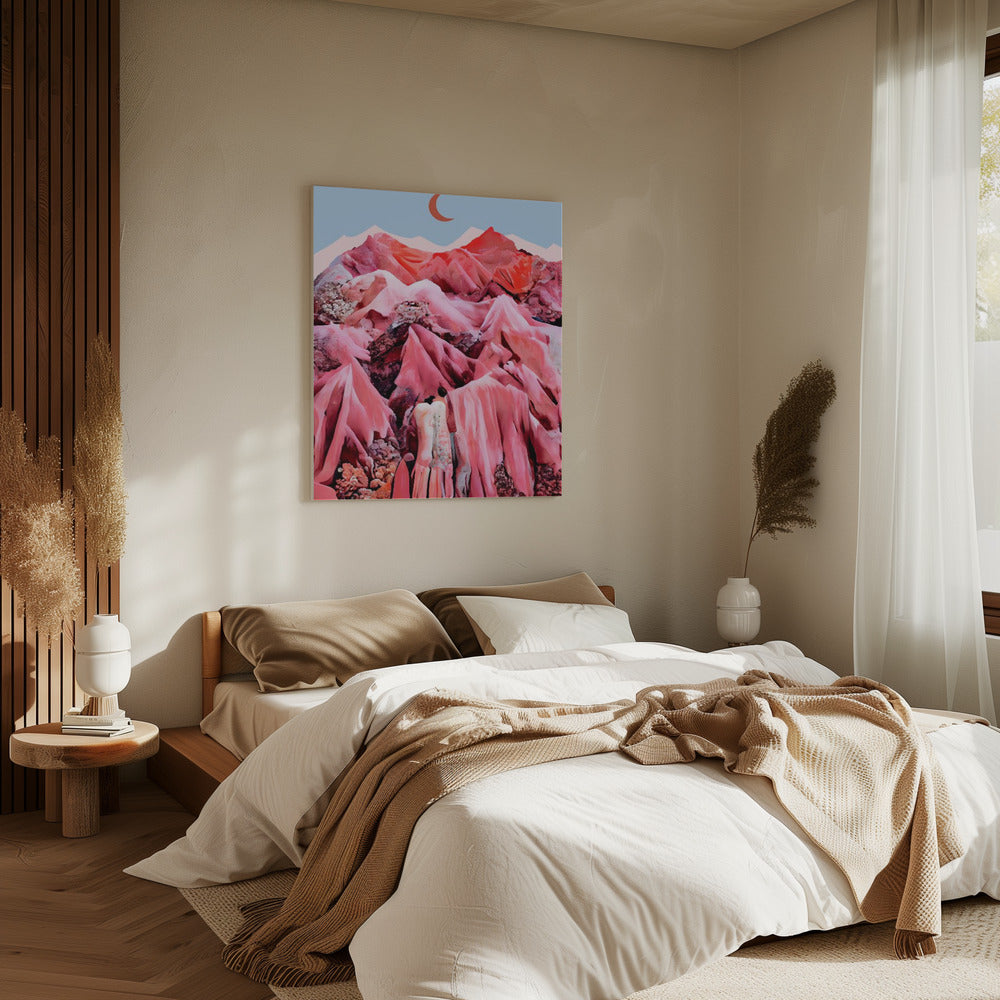 Purpurrote Traumlandschaft | Leinwand