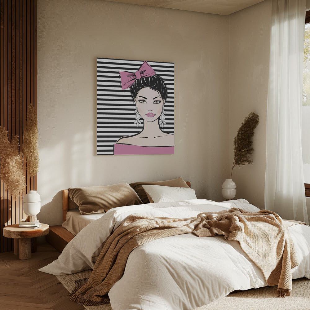 Gestreifte Eleganz | Leinwand