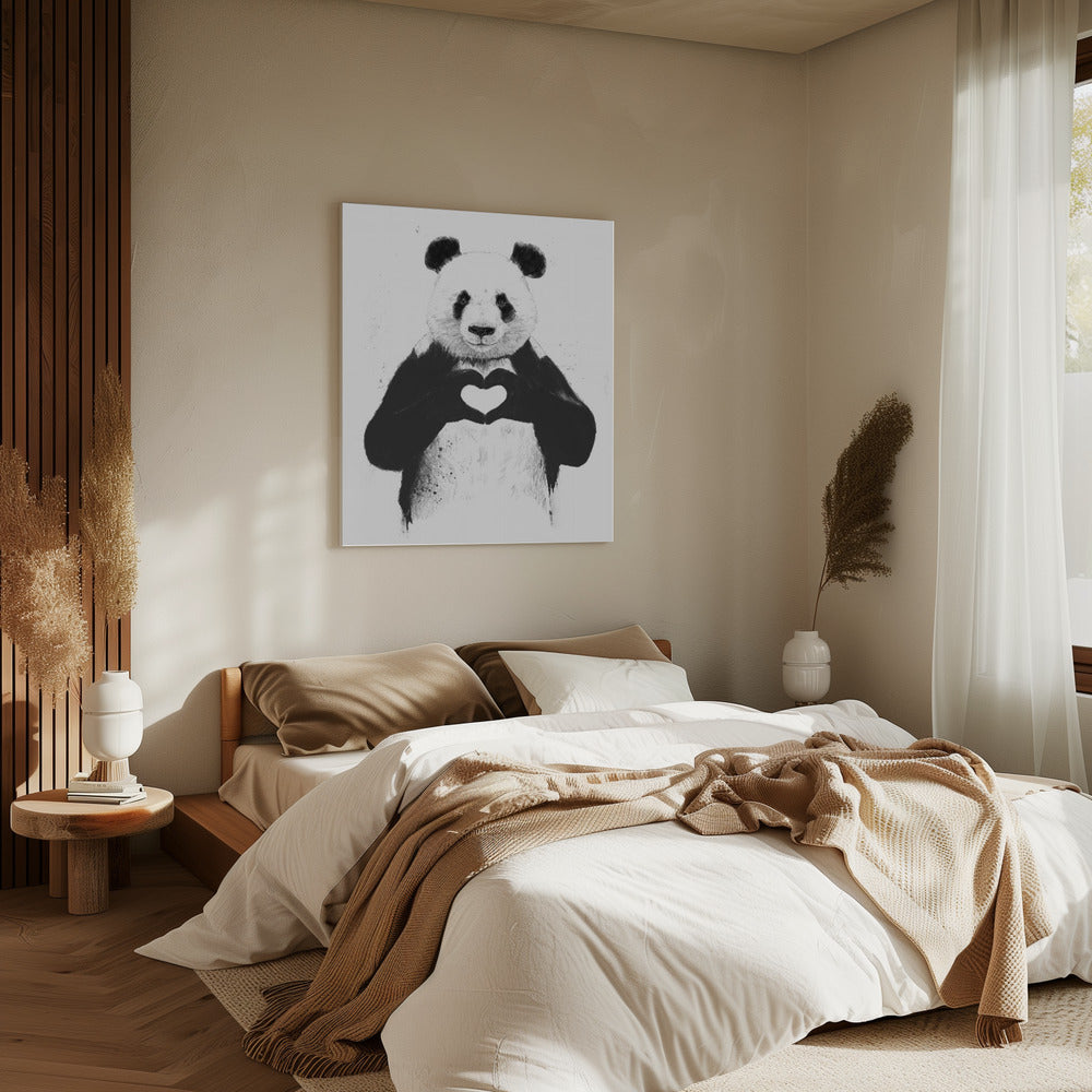 Alles was du brauchst ist Liebe | Leinwand