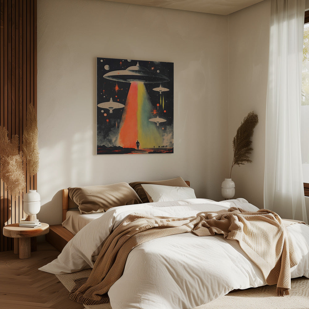 Kosmische Begegnung | Leinwand