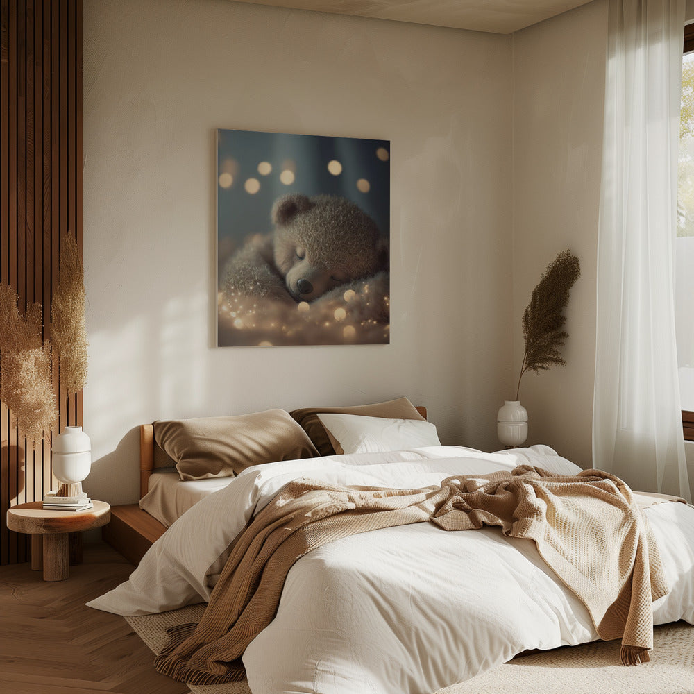 Verträumter Bär Snooze | Leinwand