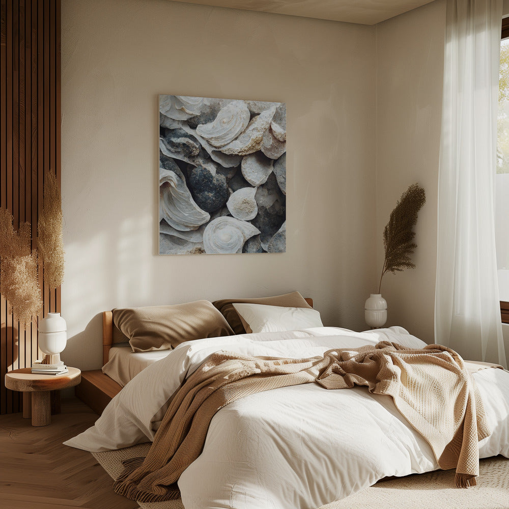 Muscheln und Stein | Leinwand