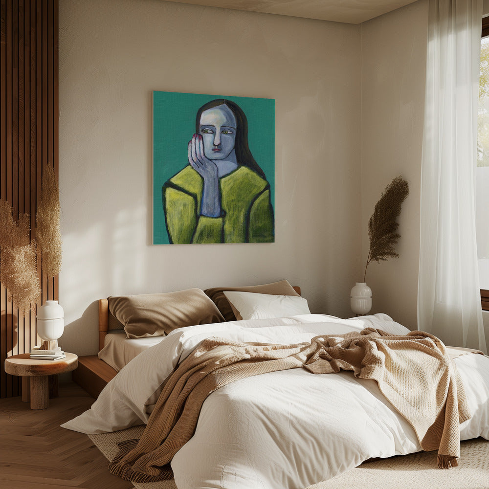 Woman with Big Hands | Canvas